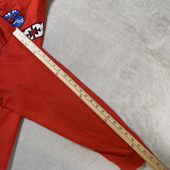 VTG Couture Tee Company Shirt Mens 2XL Aztec Anchor Print Long Sleeve Gildan - Picture 8 of 13